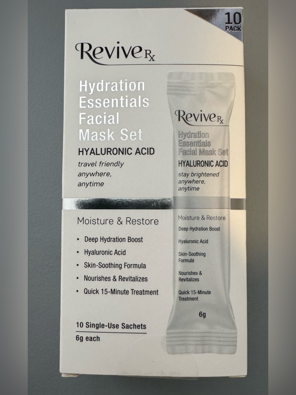 Revive Hydration Essentials facial mask set Hyaluronic Acid 10 individual packet